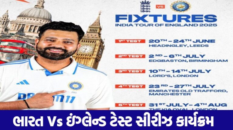 India vs England Test Series 2025